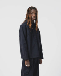 Fisherman Shirt, Garbadine Satin, Inkt-Skjorter-Eat Dust-Motorious Copenhagen