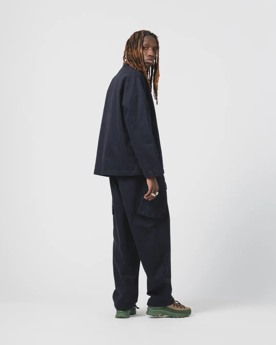 Fisherman Shirt, Garbadine Satin, Inkt-Skjorter-Eat Dust-Motorious Copenhagen