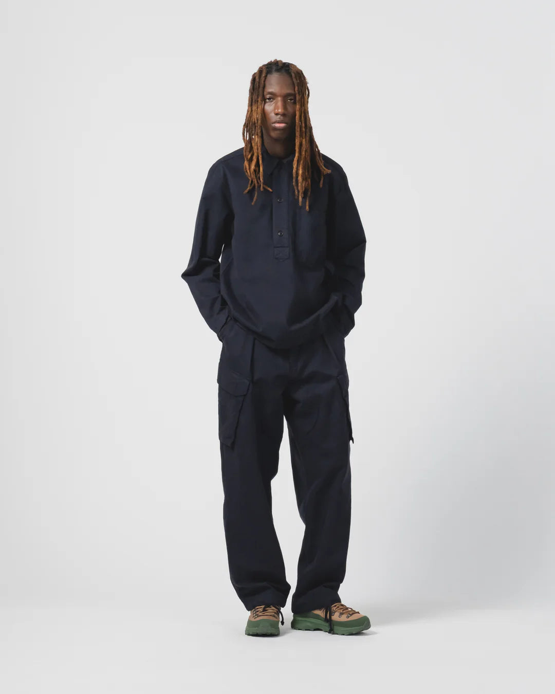 Fisherman Shirt, Garbadine Satin, Inkt-Skjorter-Eat Dust-Motorious Copenhagen