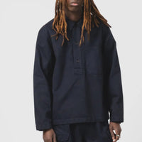 Fisherman Shirt, Garbadine Satin, Inkt-Skjorter-Eat Dust-Motorious Copenhagen