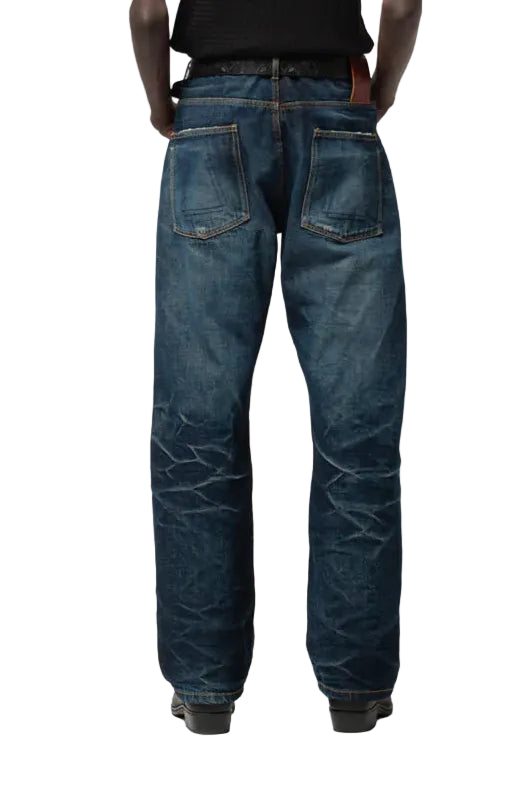 Fit 36 FL, Heavy Selvedge Denim, Indigo, Worn out-Bukser-Eat Dust-Motorious Copenhagen