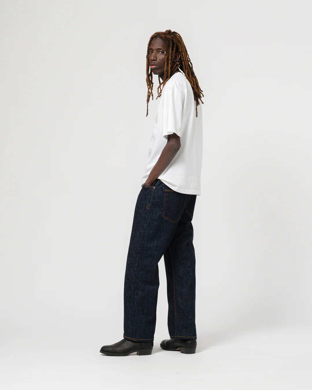 Fit 36 FL/EL, Heavy Selvedge Denim, Indigo/Rinse Wash-Bukser-Eat Dust-Motorious Copenhagen