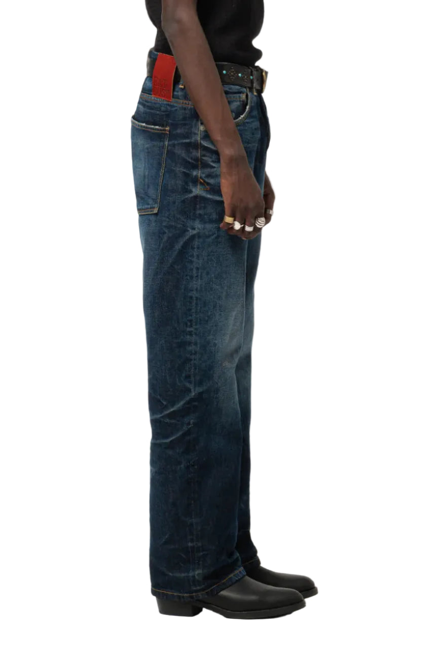 Fit 36, Heavy Selvedge Denim, Indigo, Worn out-Bukser-Eat Dust-Motorious Copenhagen
