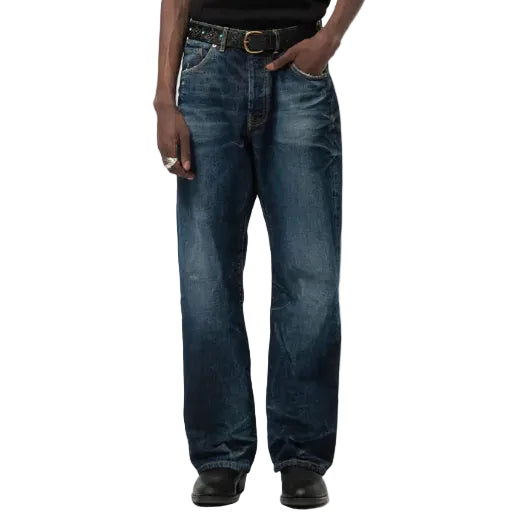 Fit 36, Heavy Selvedge Denim, Indigo, Worn out-Bukser-Eat Dust-Motorious Copenhagen