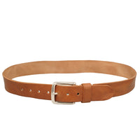 Flintholm, 40mm Vintage Leather Belt, Cognac/Nickel-Bælter-Baunbaek og Lyn-Motorious Copenhagen