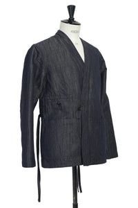 Folke, Eastern Style Blazer, Navy Dobby-Blazere-Hansen Garments-Motorious Copenhagen