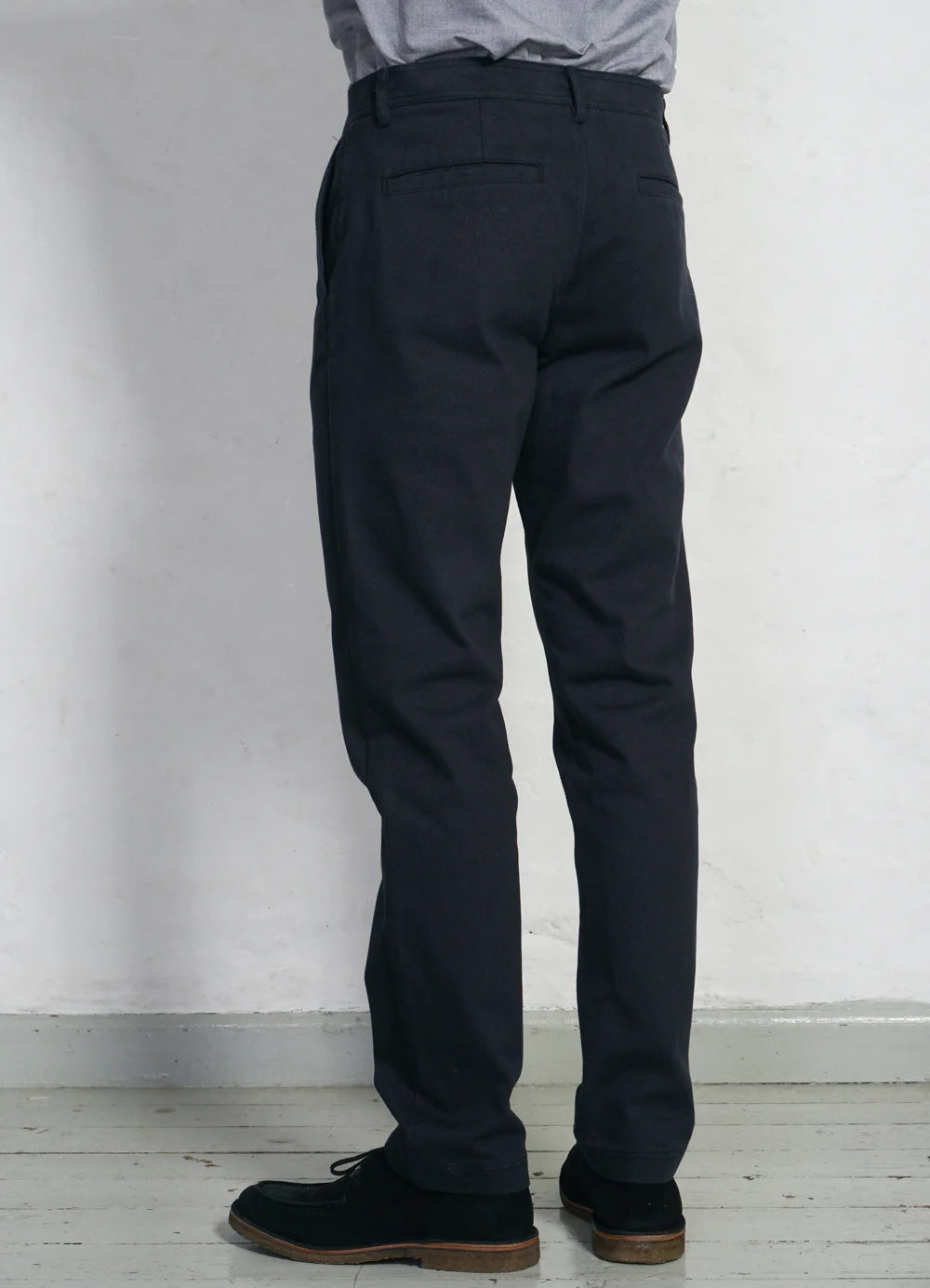 Fred, Regular Cut Work Trousers, Dark Navy-Bukser-Hansen Garments-Motorious Copenhagen