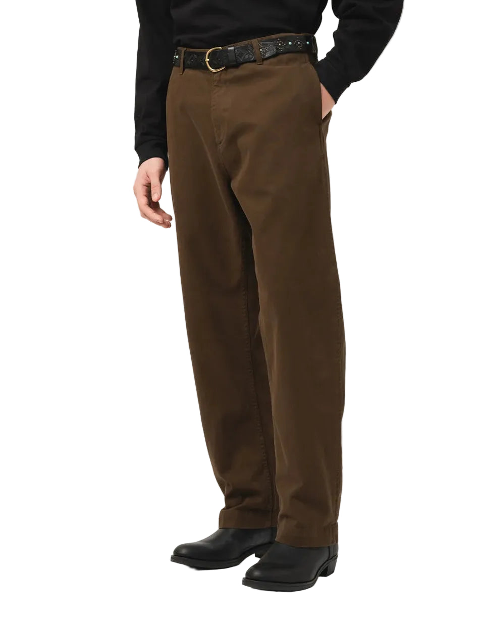 Frisco Chino, Herringbone Twill, Brown-Bukser-Eat Dust-Motorious Copenhagen