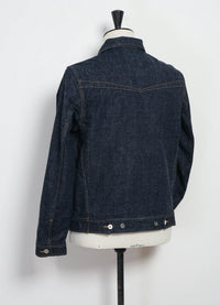GENE, 13oz Neppy Denim Jacket, Real Indigo-Jakker-Hansen Garments-Motorious Copenhagen