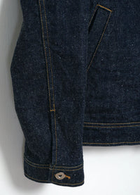 GENE, 13oz Neppy Denim Jacket, Real Indigo-Jakker-Hansen Garments-Motorious Copenhagen