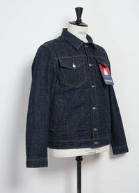 GENE, 13oz Neppy Denim Jacket, Real Indigo-Jakker-Hansen Garments-Motorious Copenhagen