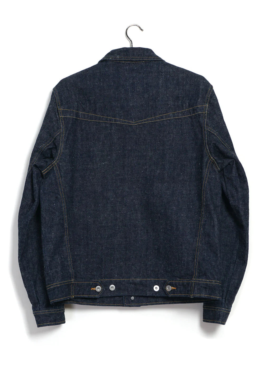 GENE, 13oz Neppy Denim Jacket, Real Indigo-Jakker-Hansen Garments-Motorious Copenhagen