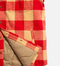 Glenn, Padded Check shirt, Red-Jakker-Nudie Jeans-Motorious Copenhagen