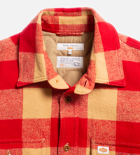 Glenn, Padded Check shirt, Red-Jakker-Nudie Jeans-Motorious Copenhagen