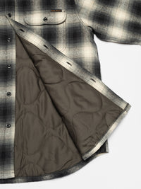 Glenn, Padded Shadow Check Shirt, Black-Jakker-Nudie Jeans-Motorious Copenhagen