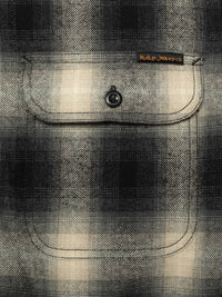 Glenn, Padded Shadow Check Shirt, Black-Jakker-Nudie Jeans-Motorious Copenhagen