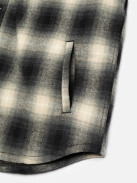 Glenn, Padded Shadow Check Shirt, Black-Jakker-Nudie Jeans-Motorious Copenhagen