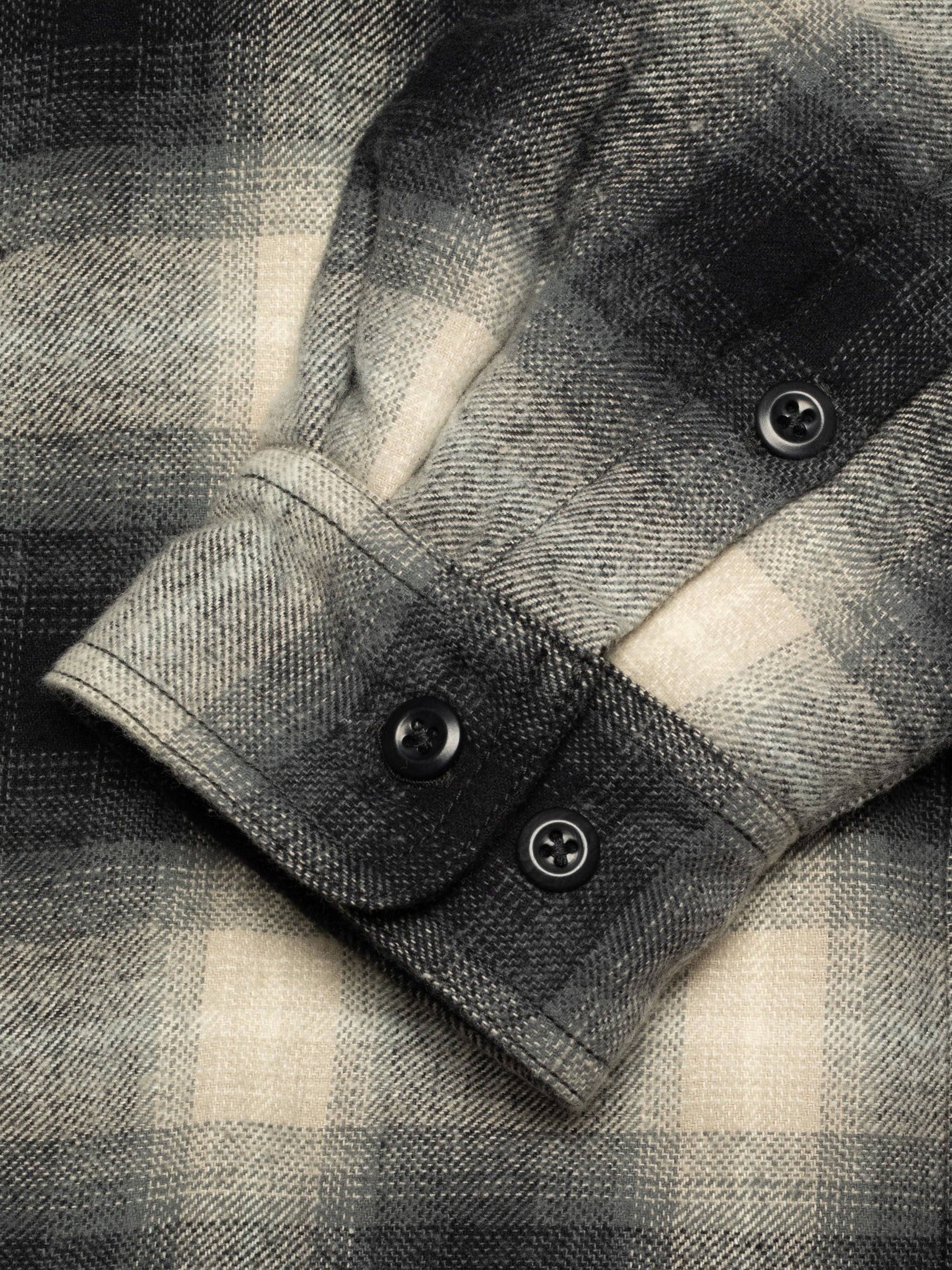 Glenn, Padded Shadow Check Shirt, Black-Jakker-Nudie Jeans-Motorious Copenhagen