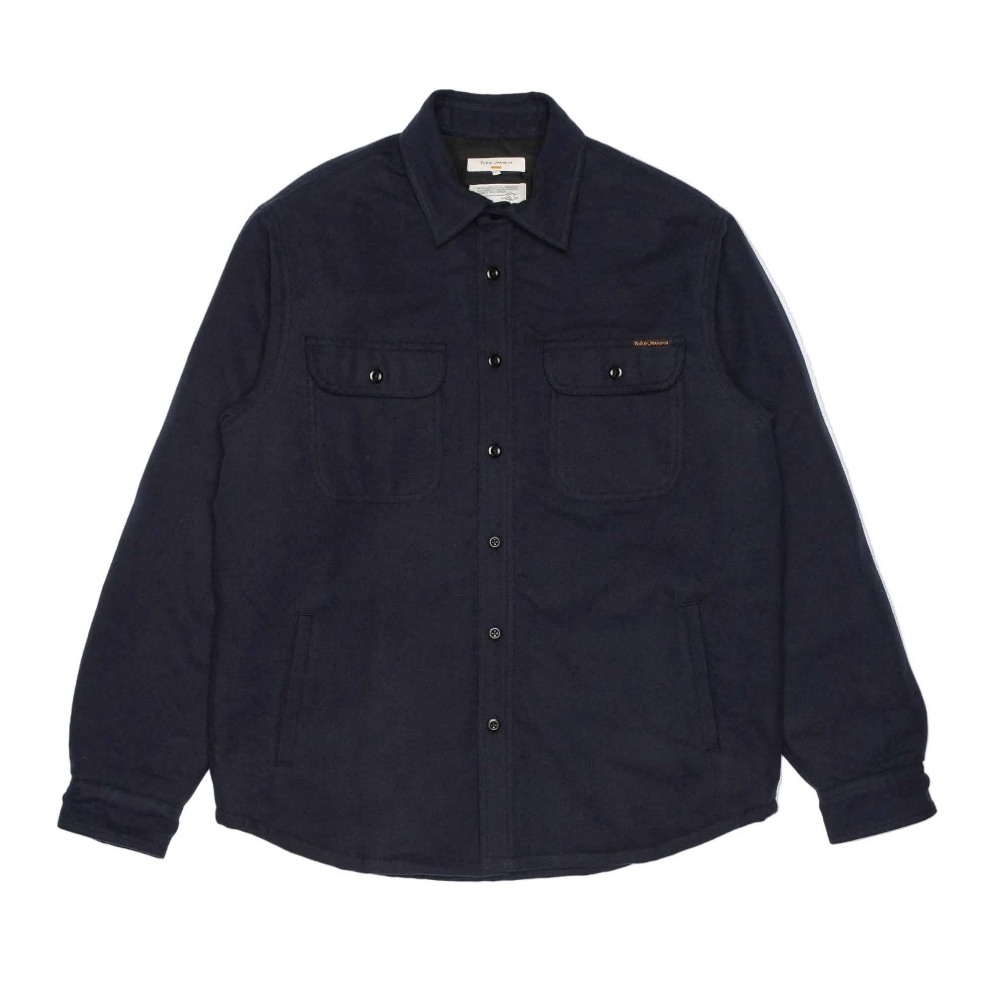 Glenn, Padded shirt, Flannel, Blueberry-Jakker-Nudie Jeans-Motorious Copenhagen