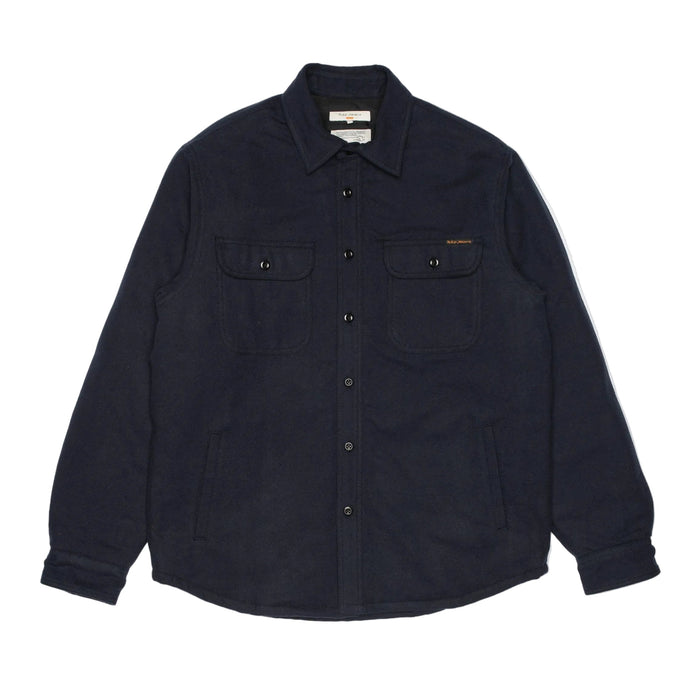 Glenn, Padded shirt, Flannel, Blueberry-Jakker-Nudie Jeans-Motorious Copenhagen