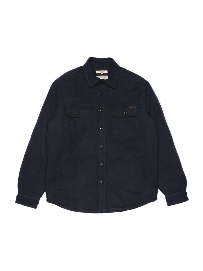 Glenn, Padded shirt, Flannel, Blueberry-Jakker-Nudie Jeans-Motorious Copenhagen