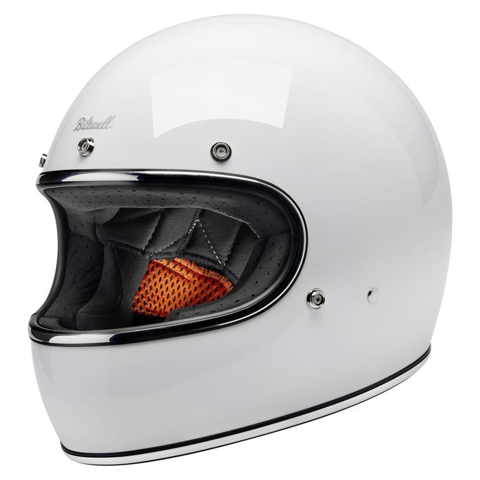 Gringo Helmet, Gloss White (ECE 06)-Hjelme-Biltwell-Motorious Copenhagen