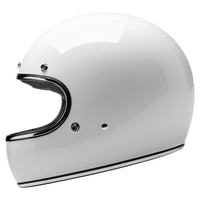 Gringo Helmet, Gloss White (ECE 06)-Hjelme-Biltwell-Motorious Copenhagen