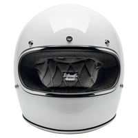 Gringo Helmet, Gloss White (ECE 06)-Hjelme-Biltwell-Motorious Copenhagen