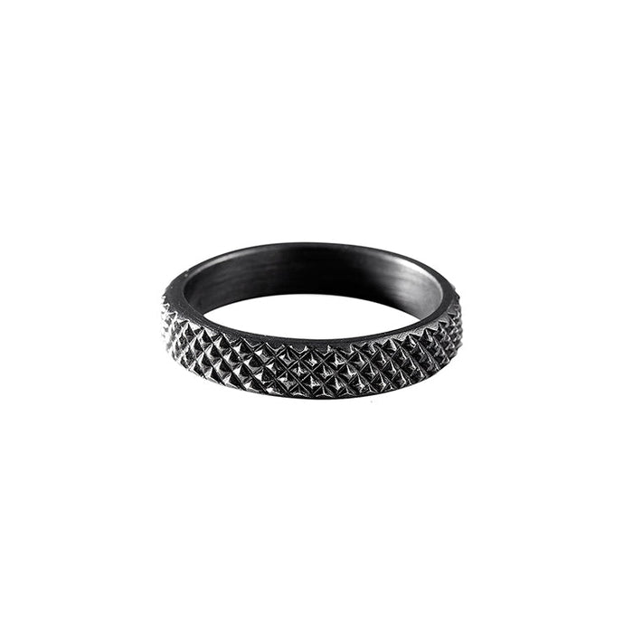 Grip Small, Silver Ring, Black oxidised-Ringe og Halskæder-Janni Krogh-Motorious Copenhagen