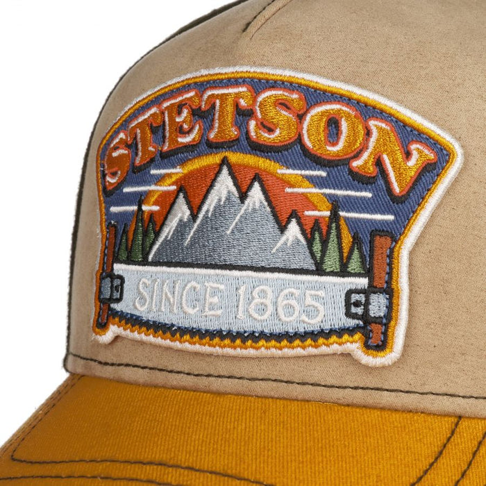 Hacksaw Trucker Cap, Beige-Hatte og Caps-Stetson-Motorious Copenhagen