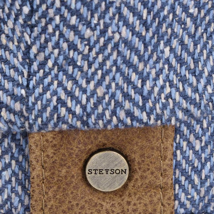 Hatteras Silk Flat Cap, Blue-Hatte og Caps-Stetson-Motorious Copenhagen