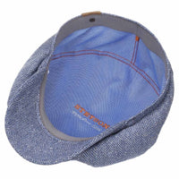 Hatteras Silk Flat Cap, Blue-Hatte og Caps-Stetson-Motorious Copenhagen