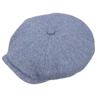 Hatteras Silk Flat Cap, Blue-Hatte og Caps-Stetson-Motorious Copenhagen