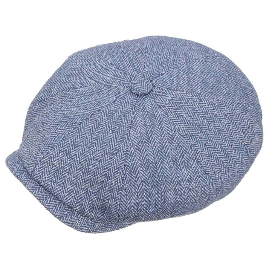 Hatteras Silk Flat Cap, Blue-Hatte og Caps-Stetson-Motorious Copenhagen