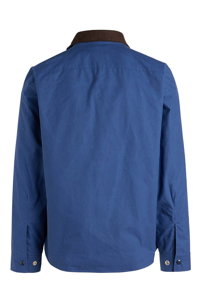 Heavy Shirt, Waxed, Cobalt-Jakker-Manifattura Ceccarelli-Motorious Copenhagen