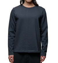 Heavyweight Longsleeve, Loopwheeled Relaxed Fit, Charcoal-T-shirts-Merz b. Schwanen-Motorious Copenhagen