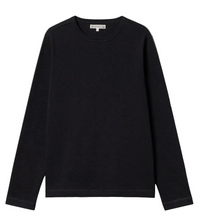 Heavyweight Longsleeve, Loopwheeled Relaxed Fit, Charcoal-T-shirts-Merz b. Schwanen-Motorious Copenhagen