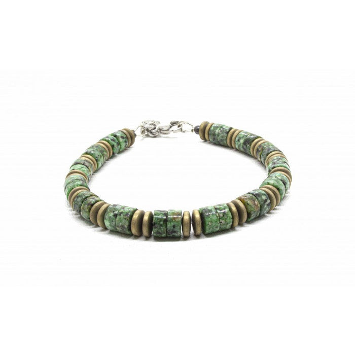 Heishi African Turquoise Bracelet-Ringe og Halskæder-Black Pearl Creations-Motorious Copenhagen