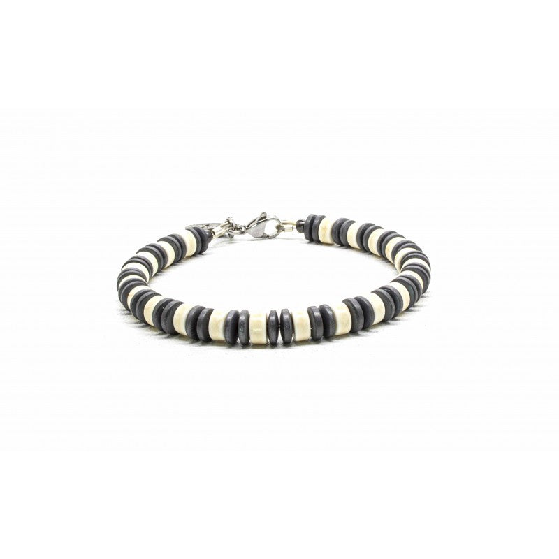 Heishi Ivory Howlite Bracelet-Ringe og Halskæder-Black Pearl Creations-Motorious Copenhagen