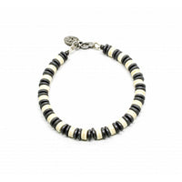 Heishi Ivory Howlite Bracelet-Ringe og Halskæder-Black Pearl Creations-Motorious Copenhagen