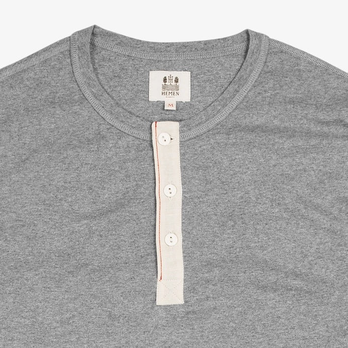 Henley Harri, Heather Grey-T-shirts-Hemen Biarritz-Motorious Copenhagen