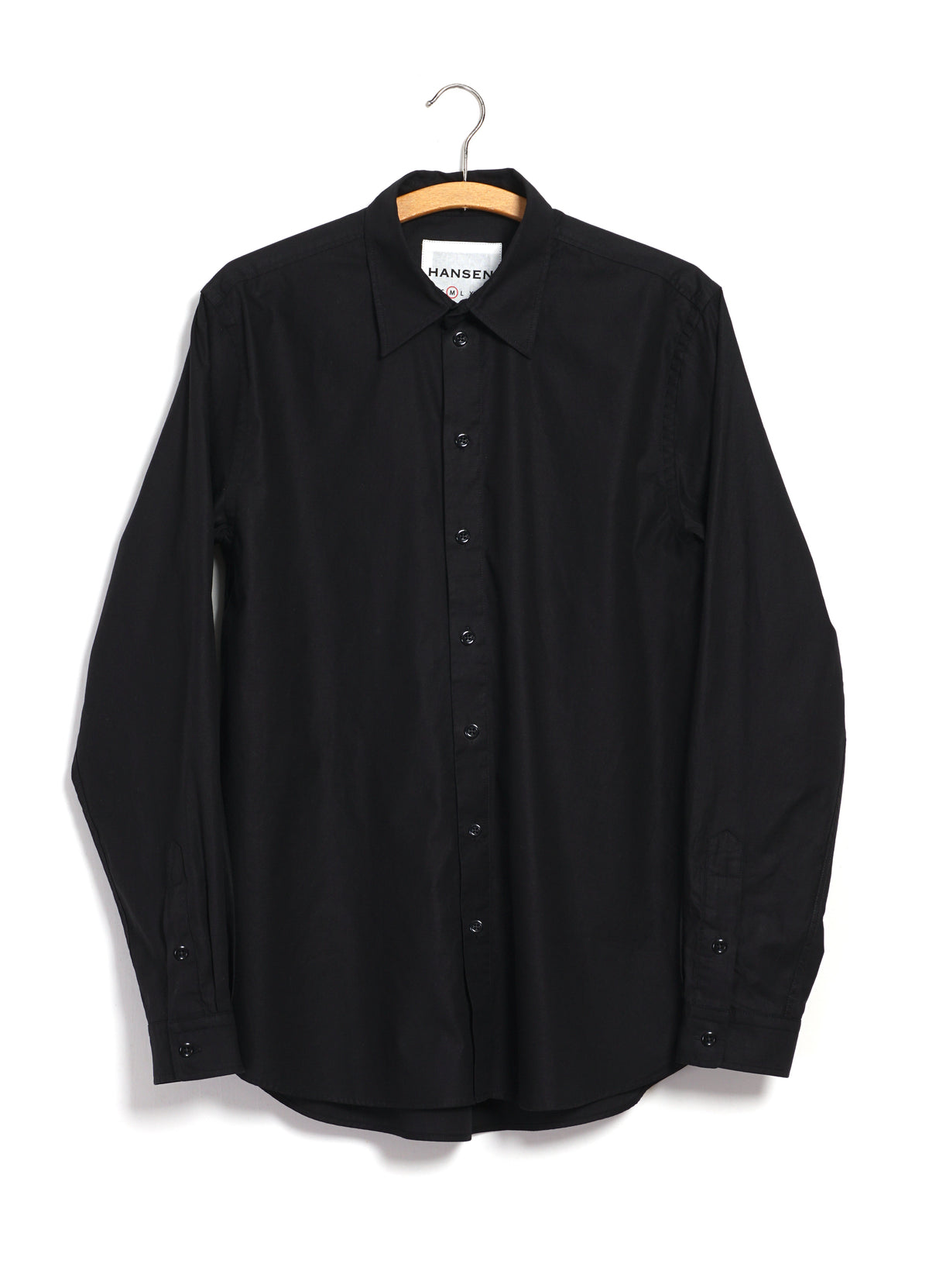 Henri, Classic Shirt, Black-Skjorter-Hansen Garments-Motorious Copenhagen