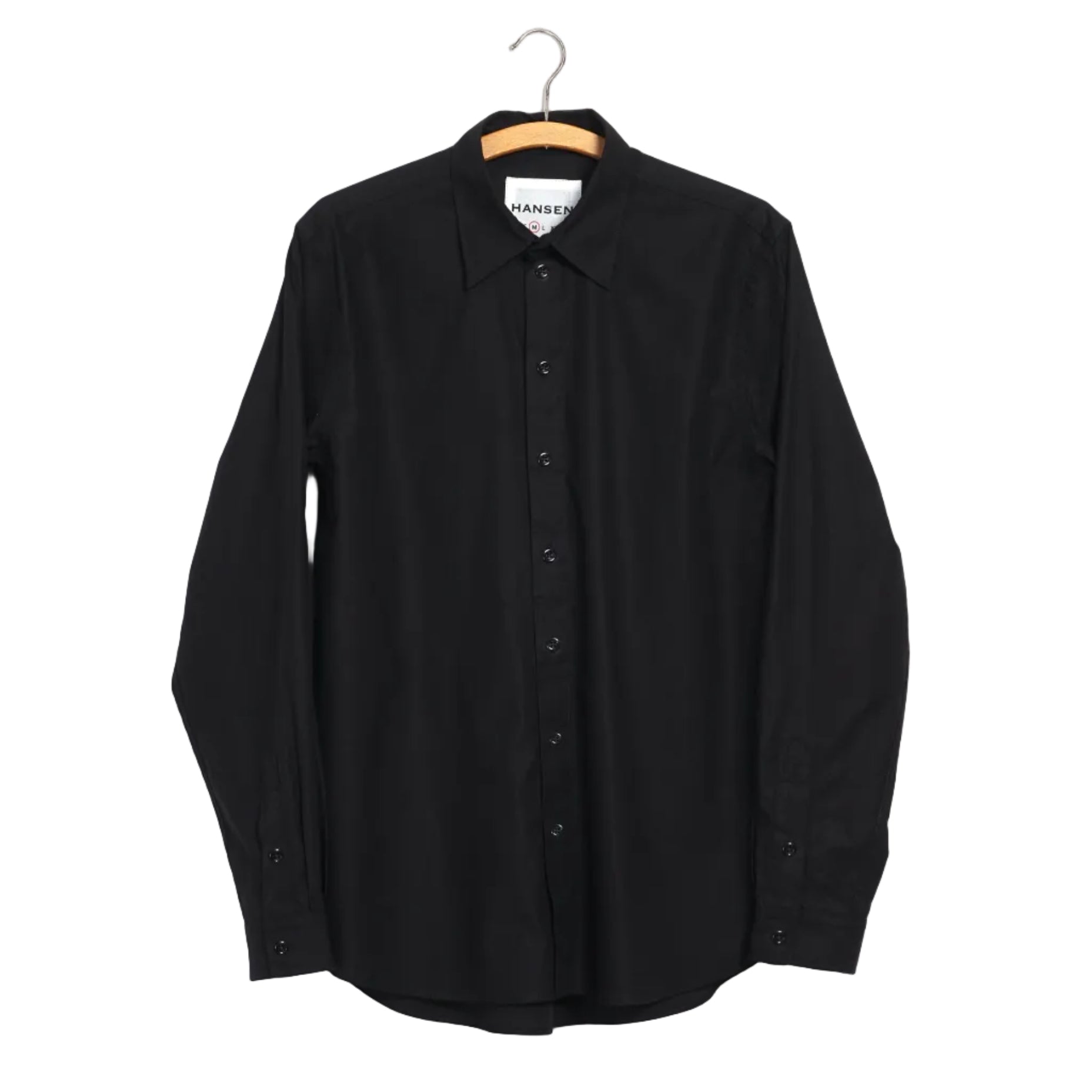 Henri, Classic Shirt, Black-Skjorter-Hansen Garments-Motorious Copenhagen