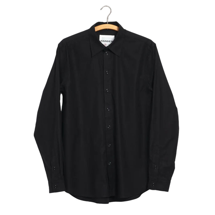 Henri, Classic Shirt, Black-Skjorter-Hansen Garments-Motorious Copenhagen