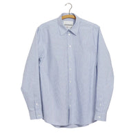 Henri, Classic Shirt, Blue Stripes-Skjorter-Hansen Garments-Motorious Copenhagen