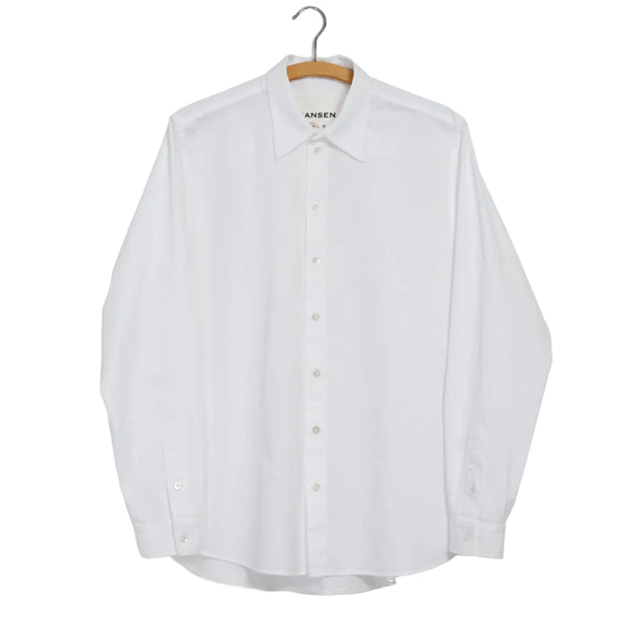 Henri, Classic Shirt, White-Skjorter-Hansen Garments-Motorious Copenhagen