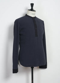 Hermann, Long Sleeve Henley, Blue Grey-T-shirts-Hansen Garments-Motorious Copenhagen