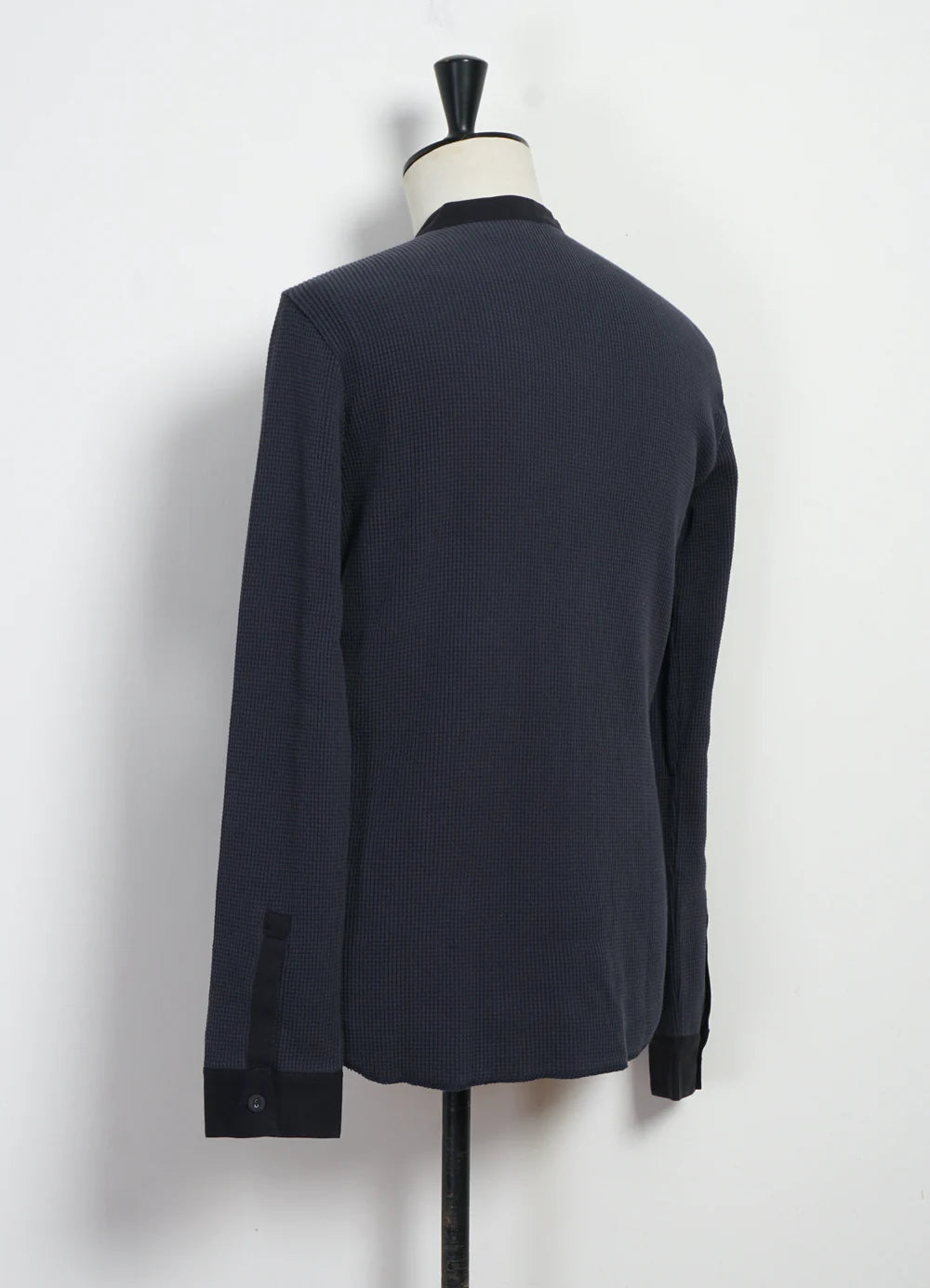 Hermann, Long Sleeve Henley, Blue Grey-T-shirts-Hansen Garments-Motorious Copenhagen