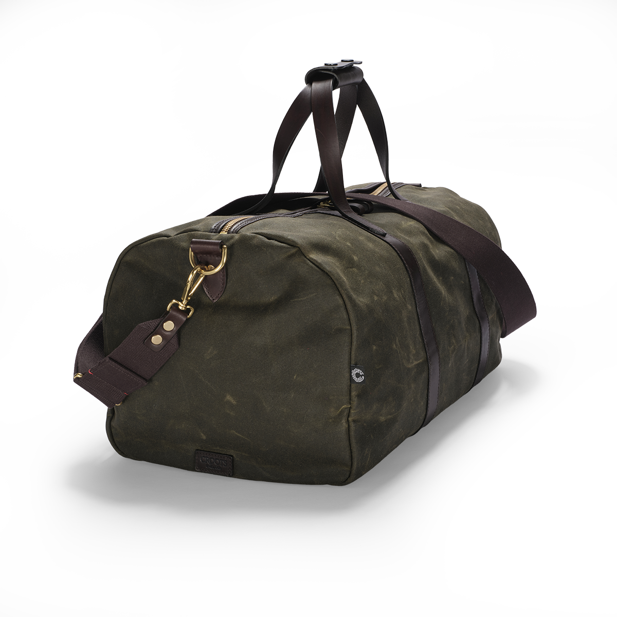 Holdall Duffle, Light Waxed, Green-Tasker-Croots England-Motorious Copenhagen