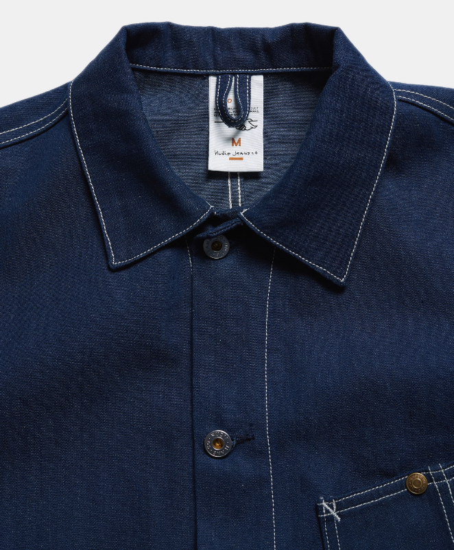 Howie Chore Jacket, Utility Denim-Jakker-Nudie Jeans-Motorious Copenhagen